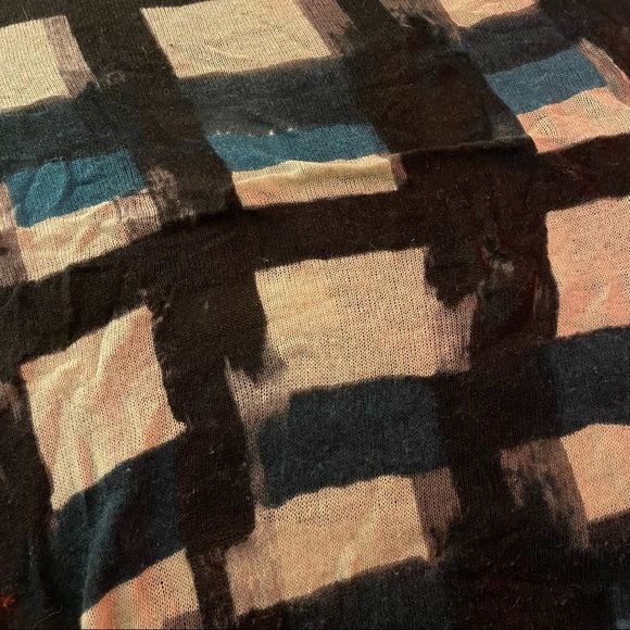 Banana Republic Priya Plaid Scarf in Teal - Picture 3 of 5